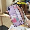 Shockproof Wrist Strap Phone Case For Blackview A60 Soft case Back Cover Waterproof Kickstand Ring Silicone Lanyard Cute