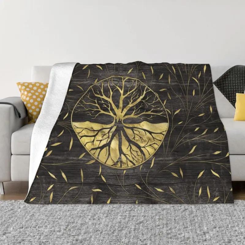 Colorful Tree Of Life Blanket Flannel Blanket Sofa Office Blanket Source