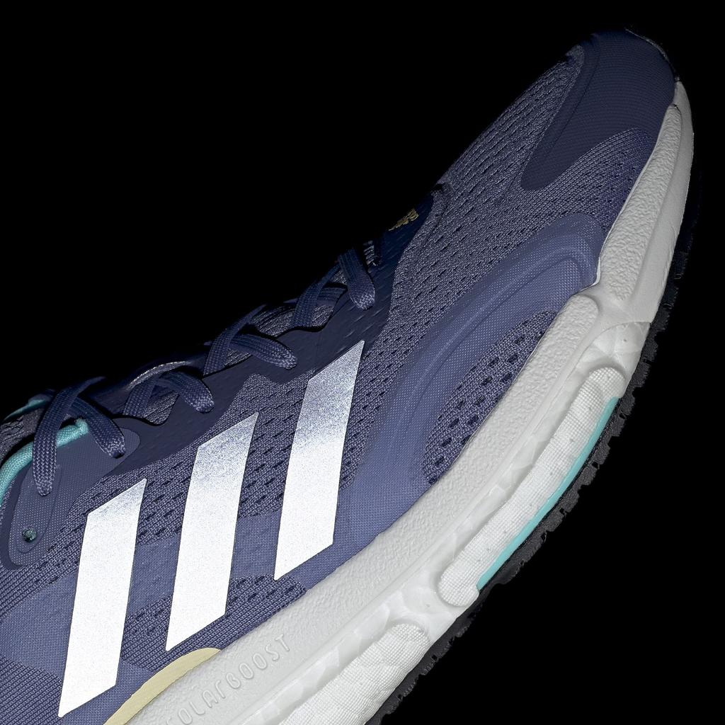 Adidas Solar Boost 3 Running Shoes, Orbit Violet/Silver Metallic/Orange Tint (H67349), Size 24.5 cm