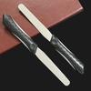 Easy To Grip Handle Knife Sharpener,Diamond Sharpening Stone with One Stone and Two Birds, Double-sided Flat and Curved Design