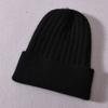 Children's knitted hat rabbit velvet classic striped soft cute autumn and winter outdoor wool hat warm and windproof