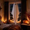 Spooky Hanging Ghosts Halloween Ghost Decoration, Outdoor Large with Hook Terrace Decor for Tree, Front Yard, Patio, Lawn, Garden, Haunted House