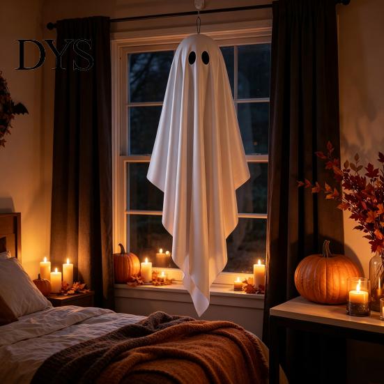 Spooky Hanging Ghosts Halloween Ghost Decoration, Outdoor Large with Hook Terrace Decor for Tree, Front Yard, Patio, Lawn, Garden, Haunted House