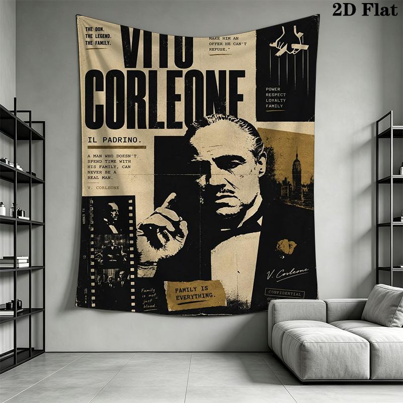 The Godfather Trilogy Family Business Tapestry Fashion Print Background Cloth Atmospheric Background Cloth Home Decor Work Of Art
