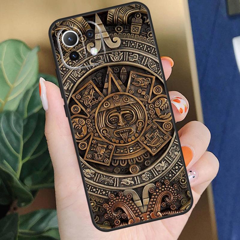 Mayan Calendar Case For Xiaomi 15T 14T 13T Pro 14 15 Ultra 17 Pro Max POCO X7 F8 Pro X5 X6 F5 F6 F7 Coque