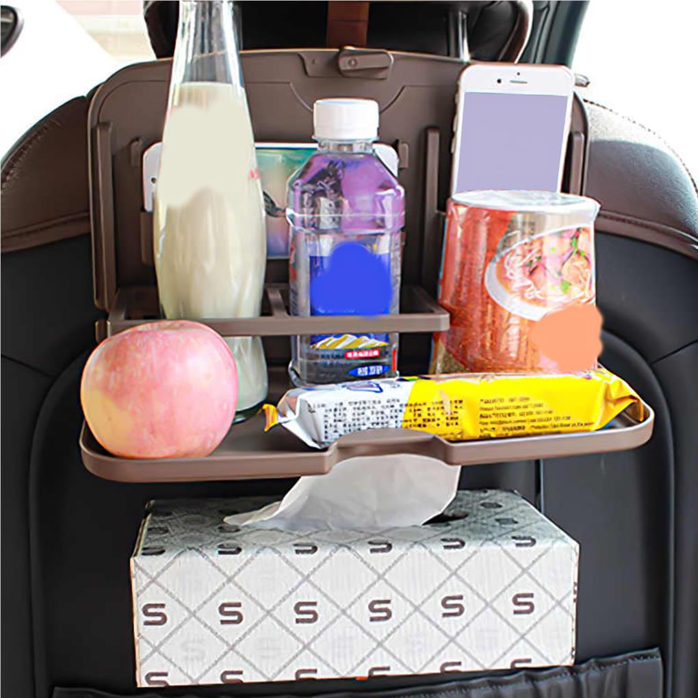 Dining Tray Snack Board Food Plate Folding Design ABS Handy Installation Vehicle Accessories Seats Meal Holder