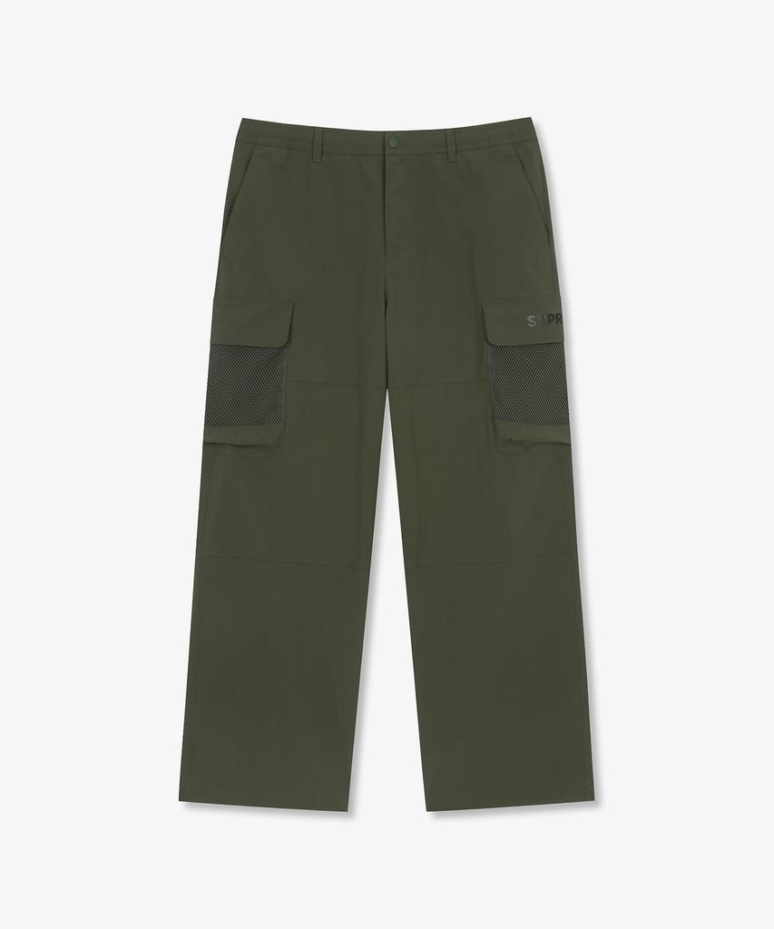 SUPRA Mesh Pocket Cargo Wide Pants (Khaki)