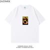 ZAZOMDE Vintage Humor Modified Portrait Graphic Tshirt Unisex Soft Cotton Loose Short Sleeve Aesthetic Daily Casual Basic Tops