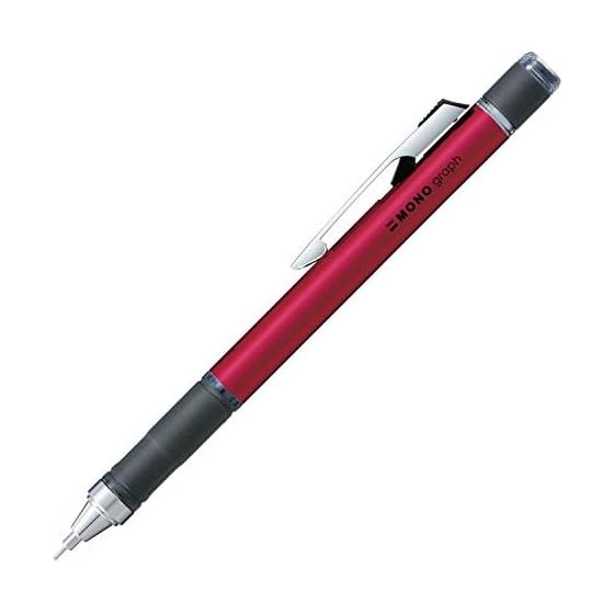 Карандаш механический Tombow Pencil MONO Monograph с резиновым держателем, блестящий розовый DPA-141E
