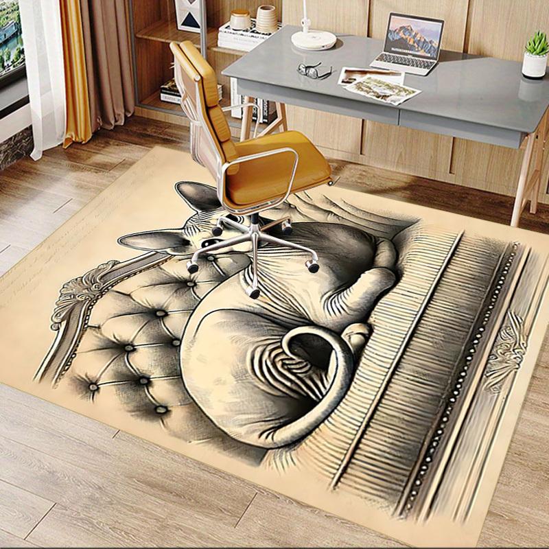 1 STuks Sphynx Kat Extra Groot Antislip Vloerkleed, Kantoor, familie, slaapkamer Groot Vloerkleed Binnenvloerkleden, Levendige Kleuren