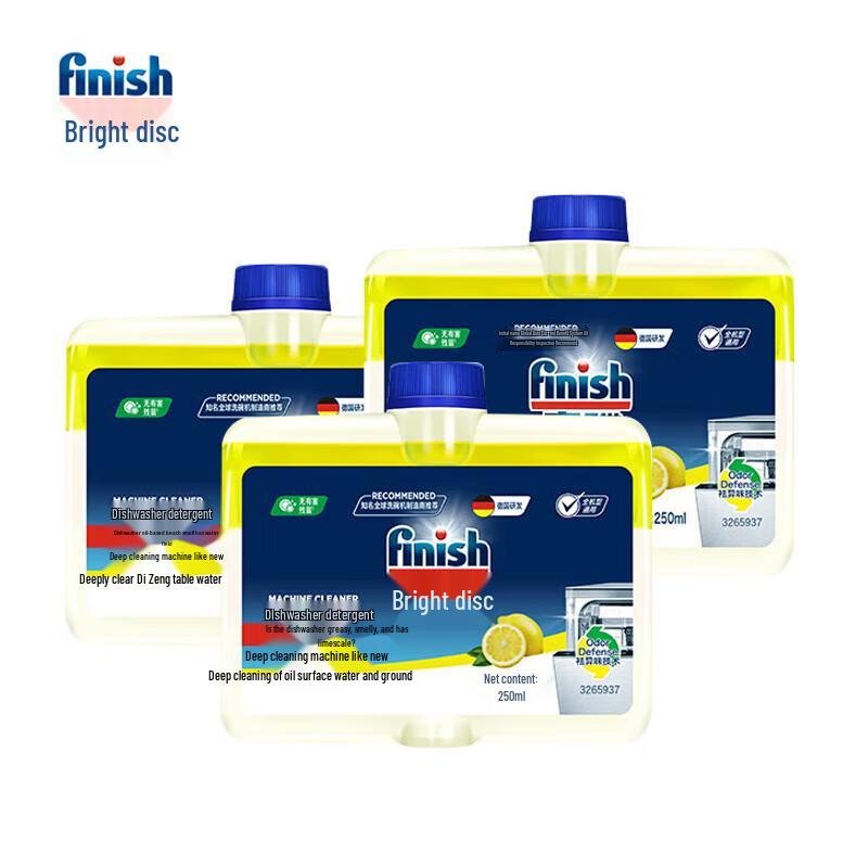 Finish Dishwasher Deep Cleaner & Descaler 3-Pack