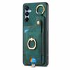 For Samsung Galaxy A16 4G/5G Case Card Slots Leather+TPU Phone Cover with Ring Buckle