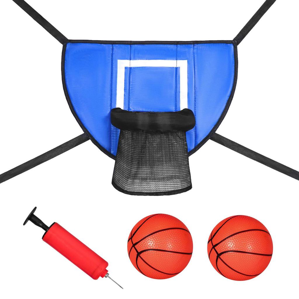 Basketball Hoop For Trampoline With Enclosure Basketball Stand Easily Installation Trampoline Attachment Accessories For Kids Children