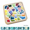Handmade Glass Mosaic Cup Mat Pixel Puzzle DIY Kit - Educational Toy