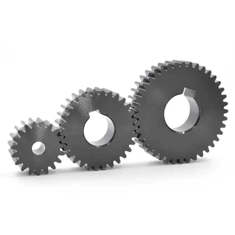 1Pcs 2M Mechanical Transmission Motor Small Gear 45 # Carbon Steel Hole 12/14/16/17/18/19/20/25mm Type 2 23T-30T Positive Gear
