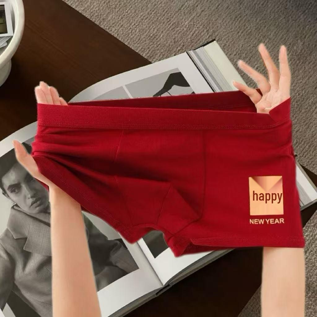 Men's Burgundy Breathable Boxer Briefs - New Wedding Collection