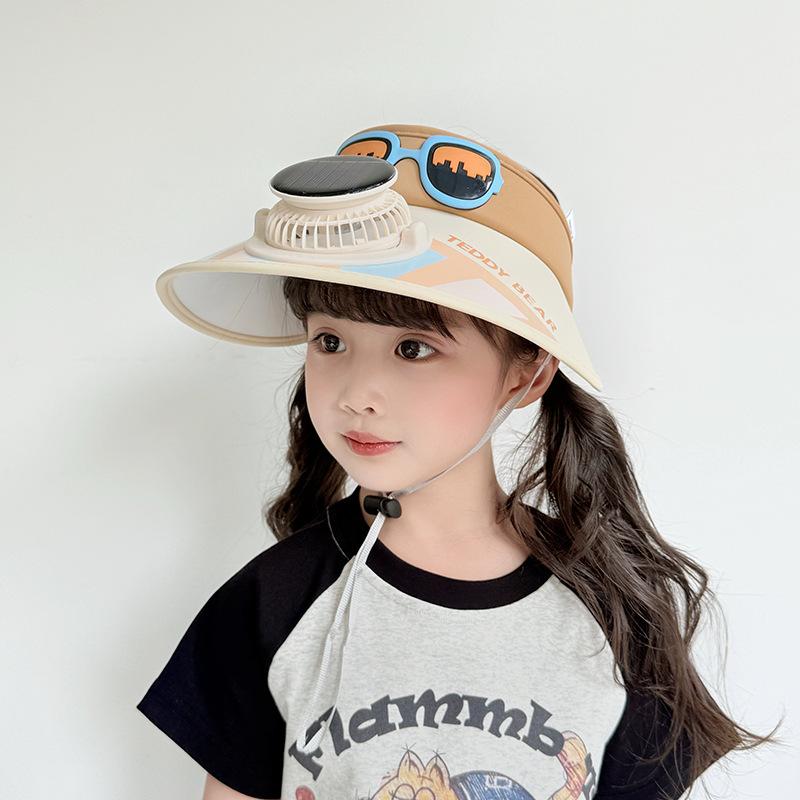 Sun Protection Fan Hat Children's Air Top Hat Summer Outdoor Anti Ultraviolet Air Top Sun Hat Sun Hat Girl's Hat