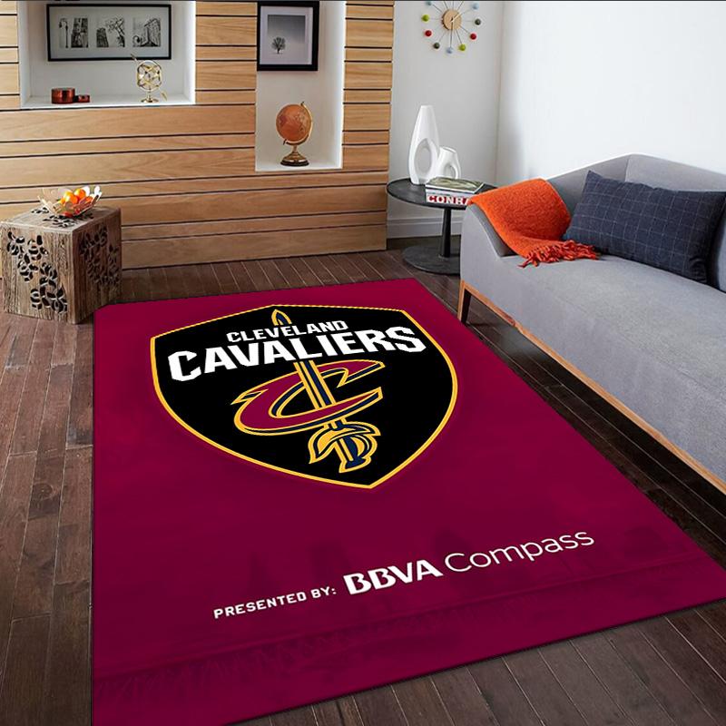 Football Cavaliers Logo  Carpet, Kitchen Rugs, Yoga Mat, Non-Slip Mats, Rug for Bathroom, Living Room Bedroom, Camping Rugs Christmas Gift