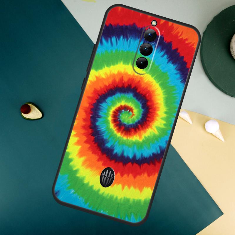 Rainbow Spiral Tie Dye For ZTE Nubia Red Magic 10S 10 Air 8 9 8S 9S Pro Plus 6S 7S 7 Pro Red Magic 11 Pro Plus Case