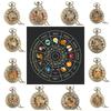Vintage Retro Hollow Twelve Zodiac Map Design Animal Quartz Pocket Watch Unisex Men Women Necklace Pendant Clock Chain Classic Dial Jewelry Gift