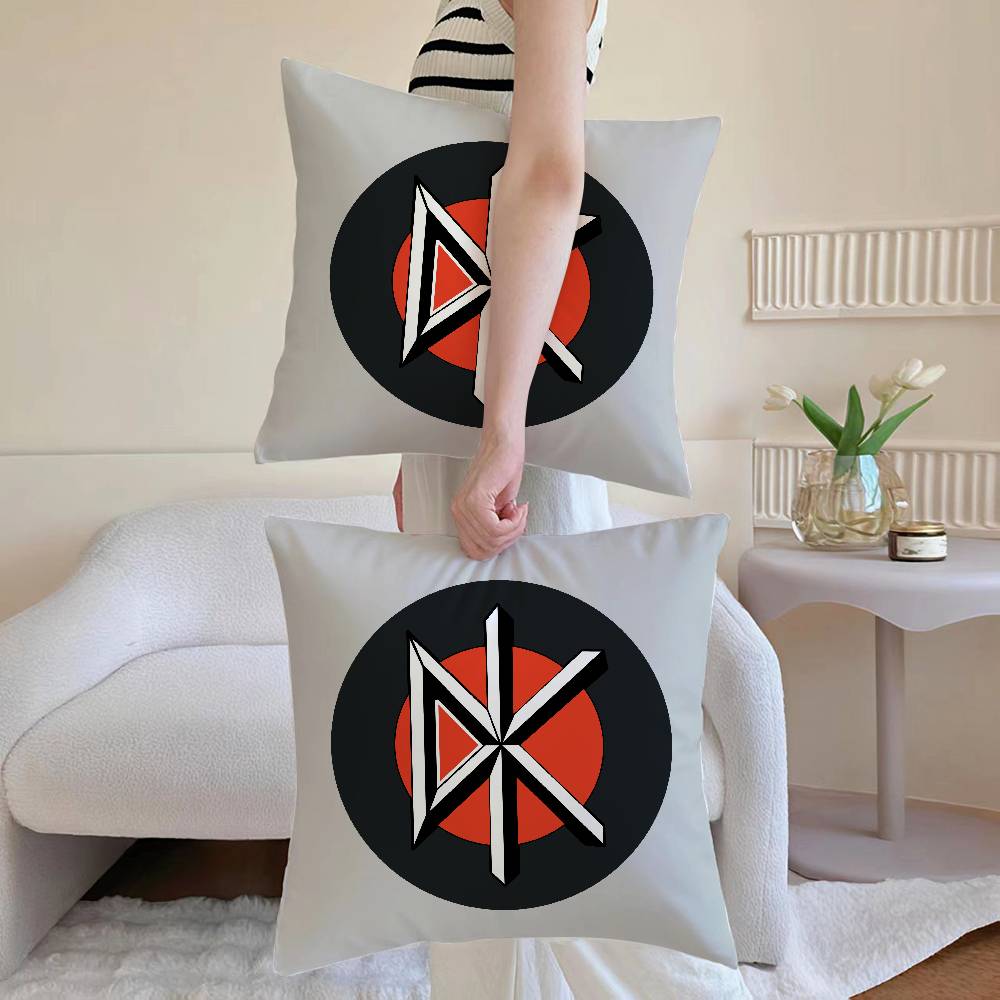 D-Dead Kennedys Kissenbezug Anti-Milben Kissenbezug Versteckter Reißverschluss seidig Sofa Kissenbezug