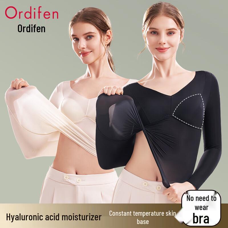 

Женский бесшовный термотоп с V-образным вырезом и гиалуроновой кислотой One Size