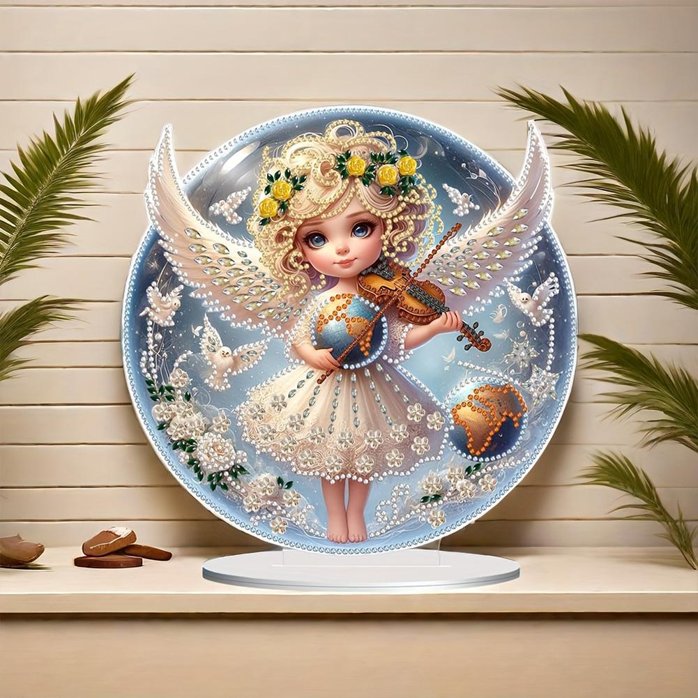 Acrylic 2D Flat Print DIY Table Top Diamond Painting Ornament Kits Desktop Diamond Art Kits Diamond Painting Desktop Decorations