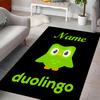 Custom personalization Duolingo Area Rug - Perfect For Kitchen, Bathroom,Laundry Room Decor Large Size Available,Gift All Seasons