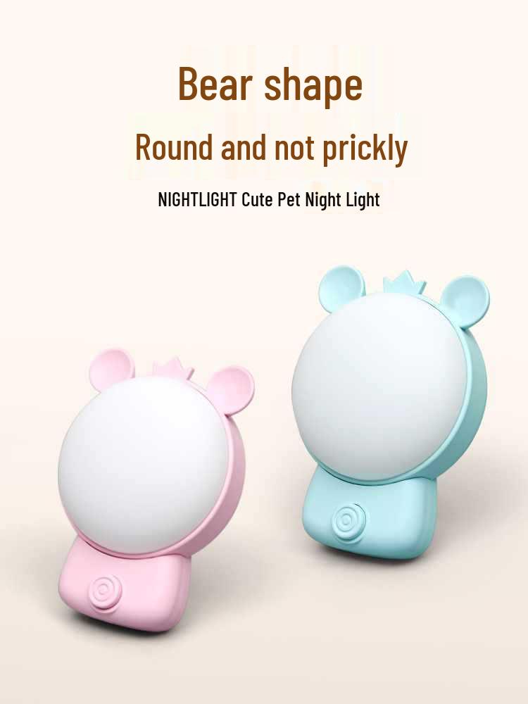 Indoor LED Night Light: Plug-In Bedside Lamp for Nighttime Use, Eye Protection, Energy-Saving, Ideal for Bedrooms and Night Feeds.