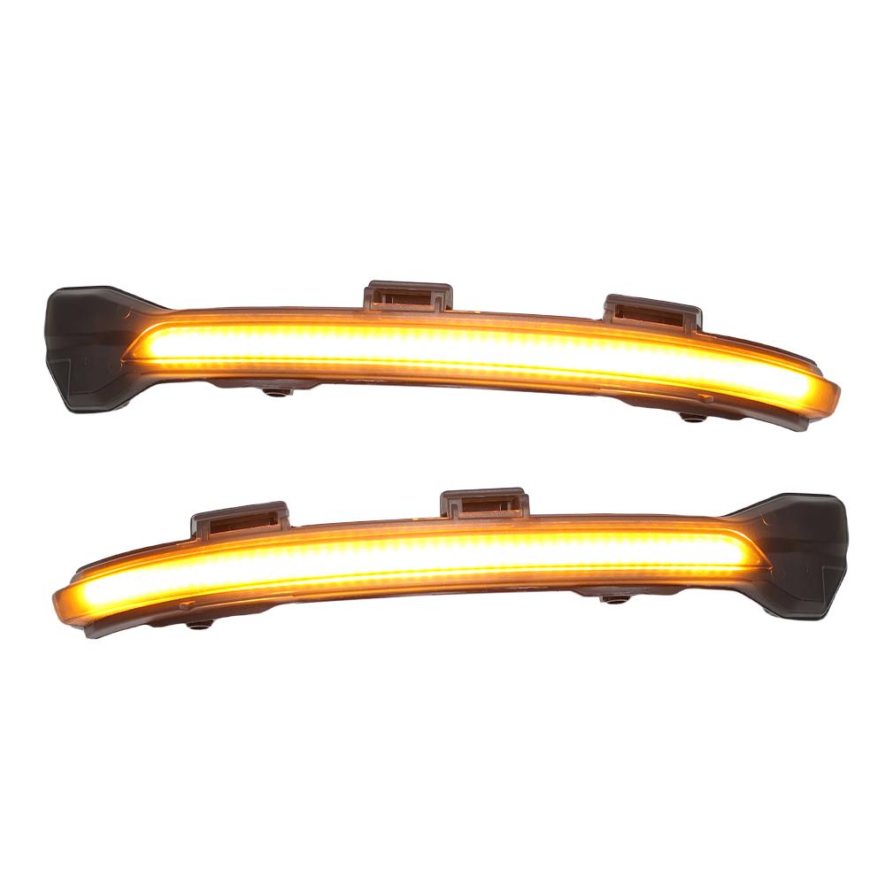 Rearview Mirror Turn Signal Light For Volkswagen Golf 7 2012- Blackened yellow light Side Door Mirror Light Cars Accessories 1 Pair