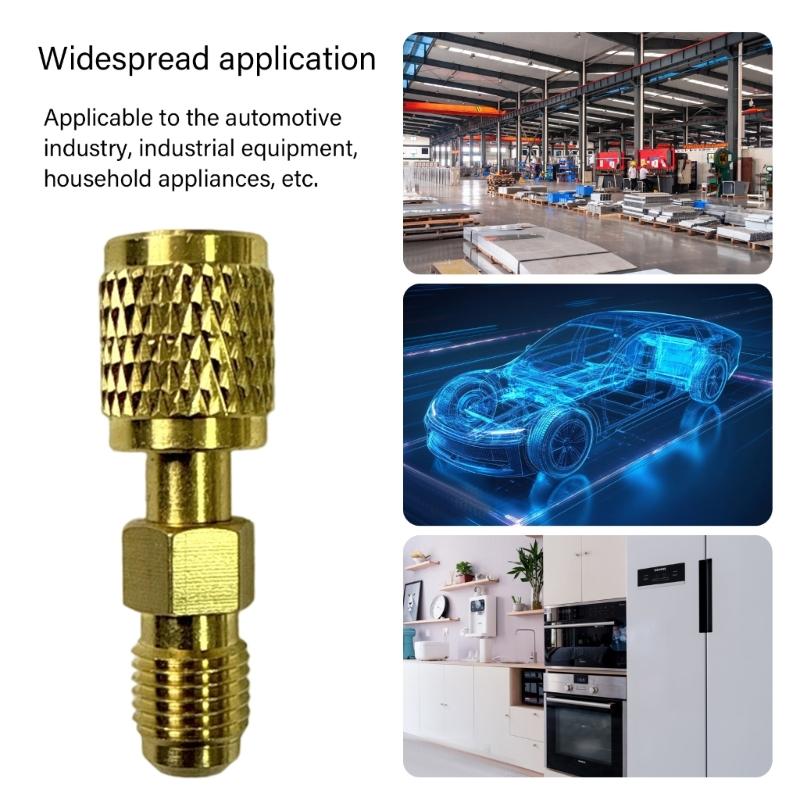 Highly strength Steel AntiLoosening 1/4inch SAE Male to Female Reverse Thread Adapter For R454ABC Mini Split Systems