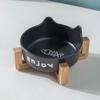 Cute Cat High Foot Bowl Prevent Tipping Dog Food Feeding Basin Pet Bowl  Neck Protection