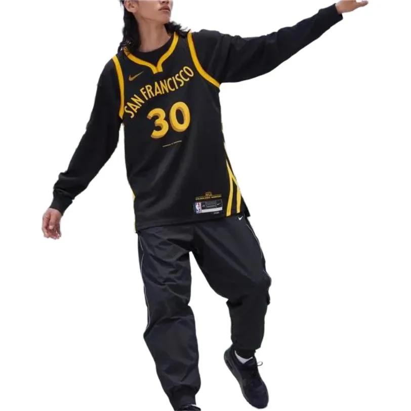 Nike Basketball Jersey Men's Black Gold (Unisex) Basketball Jerseys DX8502 010