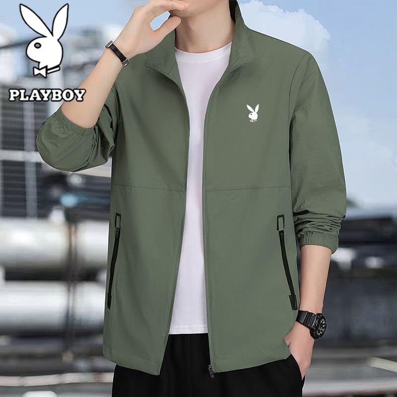 

PLAYBOY Men s Summer Lightweight UPF50+ Sun Protection Jacket L