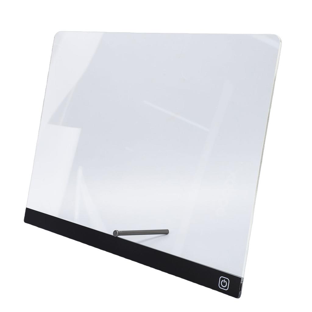LED Drawing Board 17 Inch Multifunctional Scratch Proof Acrylic Dry Erase Board with Bracket and 7 Markers