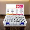 40Pcs Cable Glands Waterproof Adjustable 3-15mm Cable Connectors with Gaskets Waterproof Cable Bushings Accessories