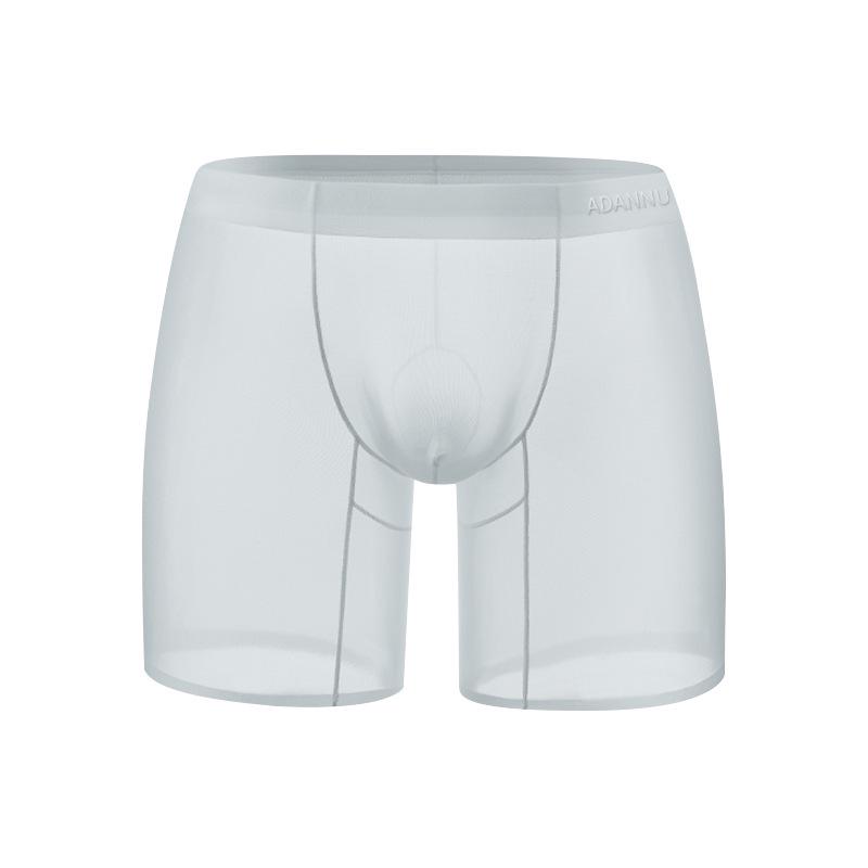 

ADANNU Men s Silky Transparent Boxer Briefs: Breathable, Skin-Friendly, Icy Style (Model: AD781) XL сірий колір