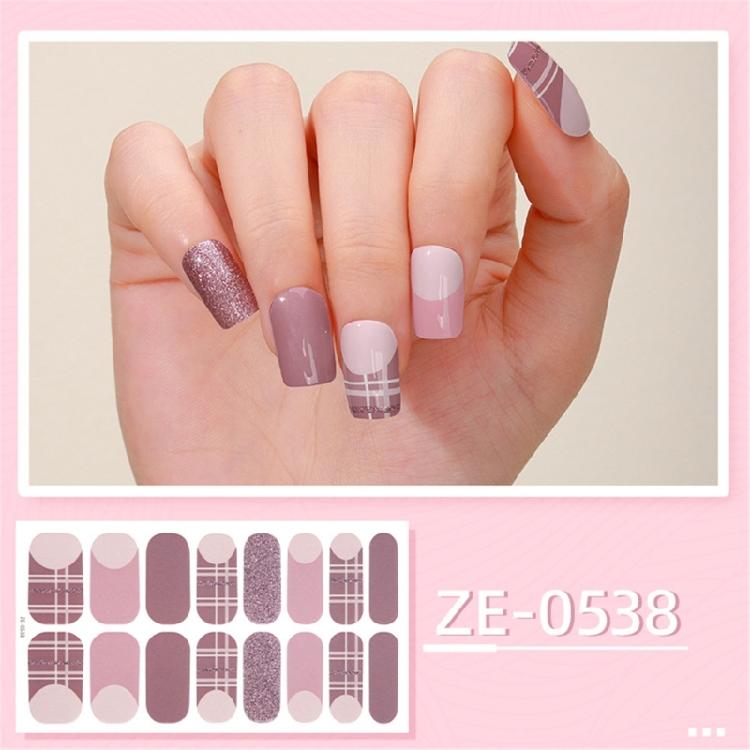 Self-Adhesive Nail Art Sticker DIY Nail Polish Stickers Waterproof Nail Wraps