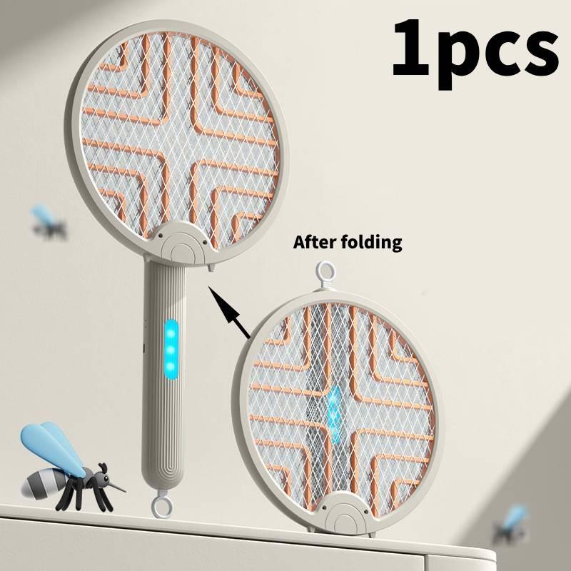 2 In1 Foldable Electric Mosquito Swatter Mosquito Attracting Light Repelling