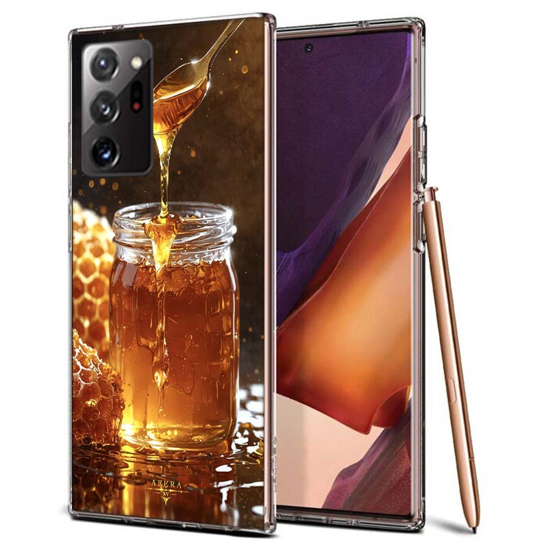 

Golden Honey Dripping From Honeycomb Phone Case for Samsung A55 A35 A25 A15 A07 A05S A16 A17 A26 A36 A37 A56 A57 Galaxy Note 20 Samsung A40