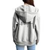 Womens Zipper Cardigan Coat Printing Casual Hooded Sweatshirt Sports Jogging Clothing High Quality Versatile Street Woman Jacket