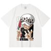 230 Gsm 100% Cotton One Piece V63 Law Print Unisex Heavy Cotton T Shirt