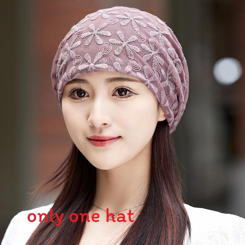 

Korean Style Ladies Moon Hat With Hollow Lace Pattern For Sunblock And Airflow