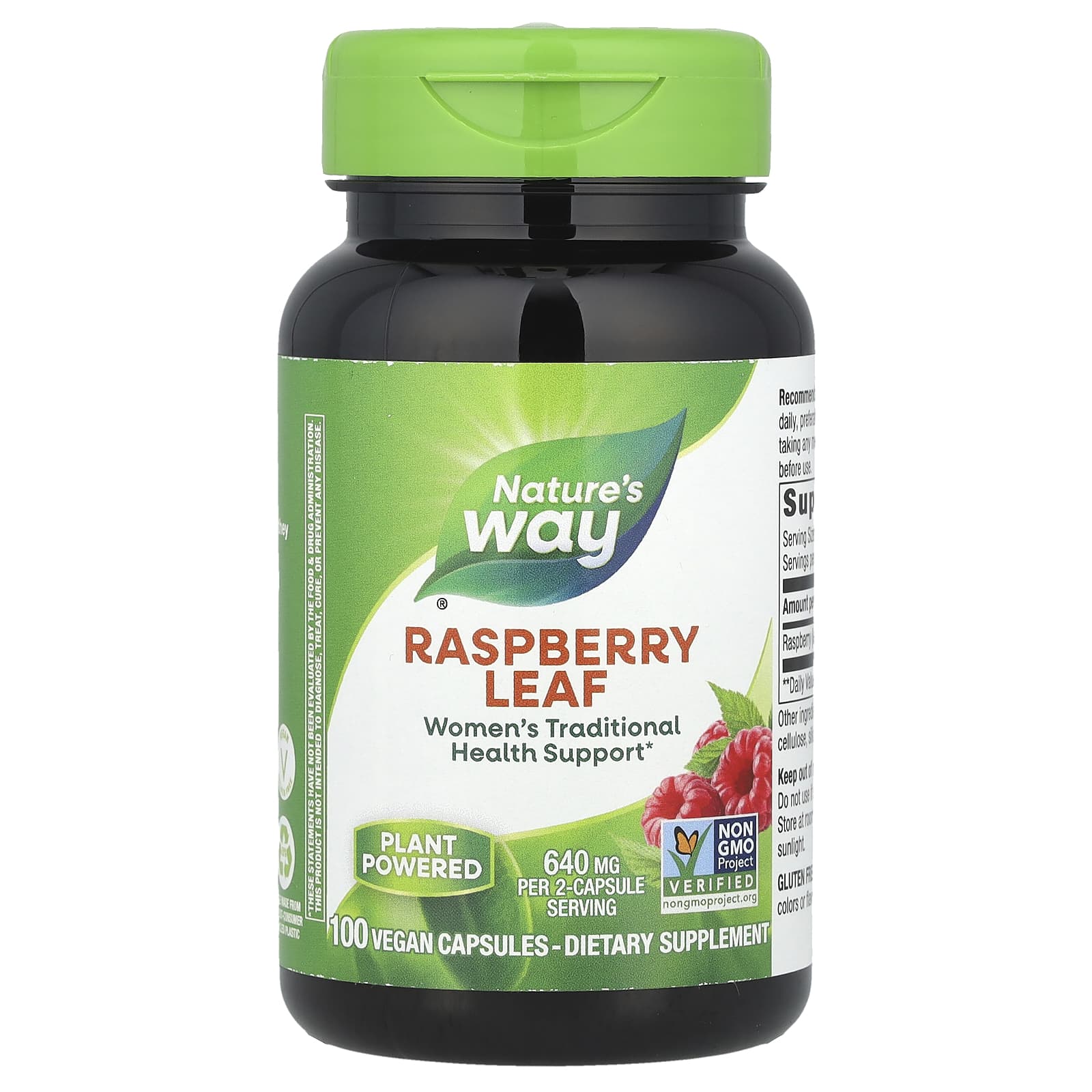 

Nature S Way, Raspberry Leaf, 640Mg, 100 Veggie Caps (320Mg per Capsule)