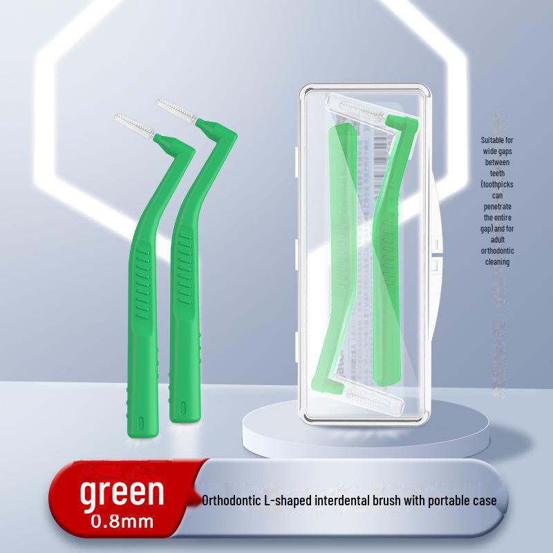 Orthodontic L-Shaped Interdental Brush for Special Oral Care