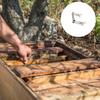 Multipurpose Frame Lifter Tool with Ergonomic Handle Metal Texture for Comfortable Frame Management In Apiary Tasks