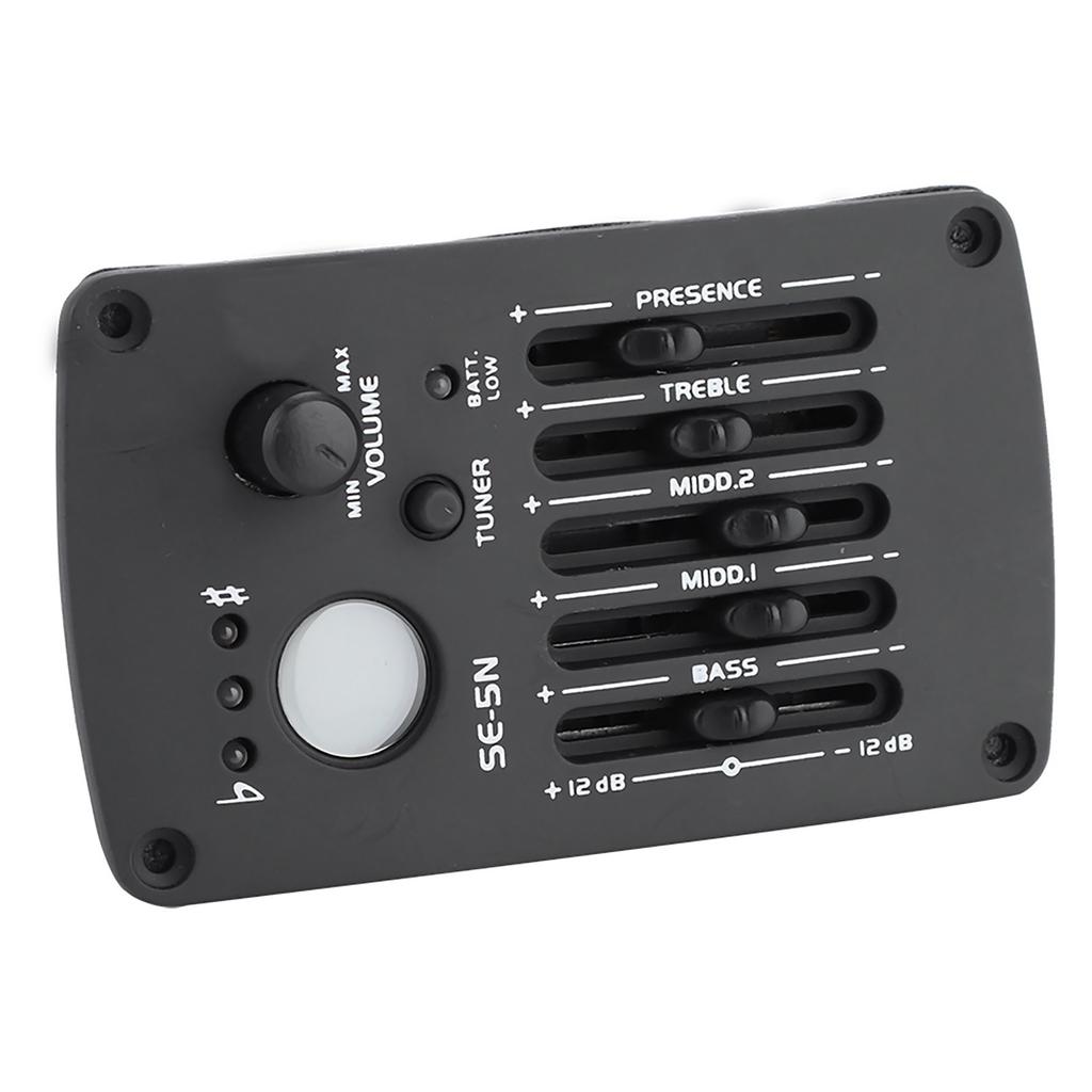 SE‑5N 5 Band EQ Equalizer Pickup Tuner for Acoustic Guitar Musical Instrument Accessory Kit