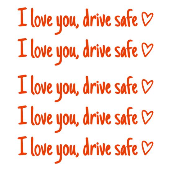 

Car Sticker I Love You Drive Safe Heart-Shaped Car Decals for Window Rearview Windshield Bumper Vinyl Tumbler Sticker Funny Automotive Decor 5pcs красный