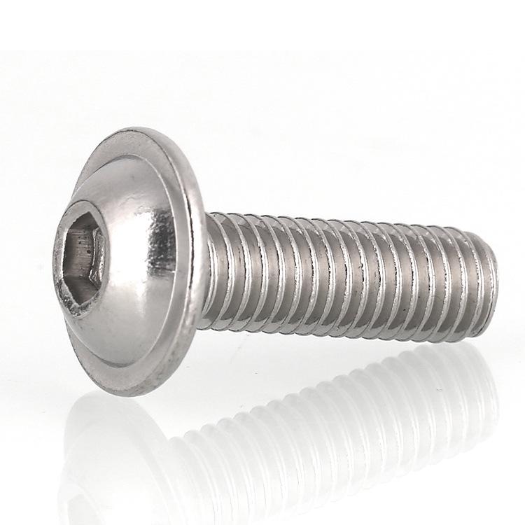 304 Stainless Steel Inner Hexagon Pan Head Screw with Washer and Collar