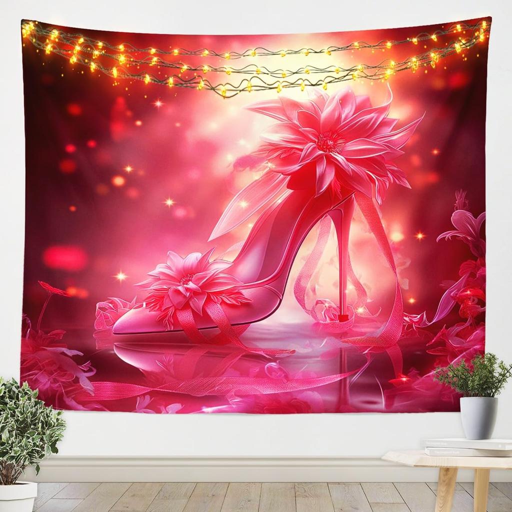 Snake Tapestry Purple Flower Leaves Wall Hanging for Kids Boy Girl Room Decor, Exotic Exotic Boho Moon Wall Blanket Tapestries